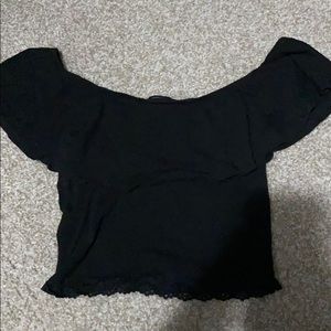 Off shoulder crop top